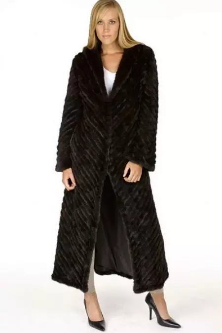 Mink town fur coat (34 mga larawan): modelo 14414_34