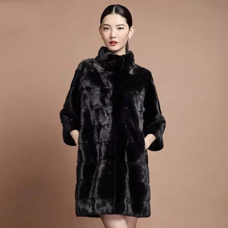 Fur Coat Wild Mink (41 sary) inona izany, Modely, hevitra 14416_33