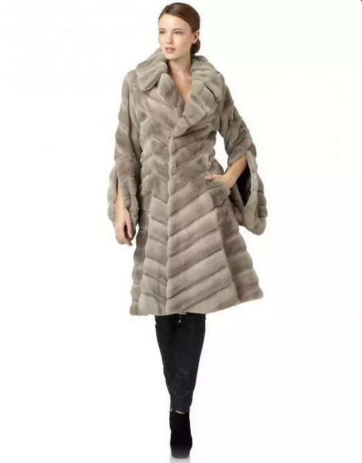 Fur coat mula sa mink pieces (70 mga larawan): Mga Review tungkol sa mink coat pieces habang nagkakahalaga ito 14423_34