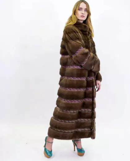 Fur coat mula sa mink pieces (70 mga larawan): Mga Review tungkol sa mink coat pieces habang nagkakahalaga ito 14423_4