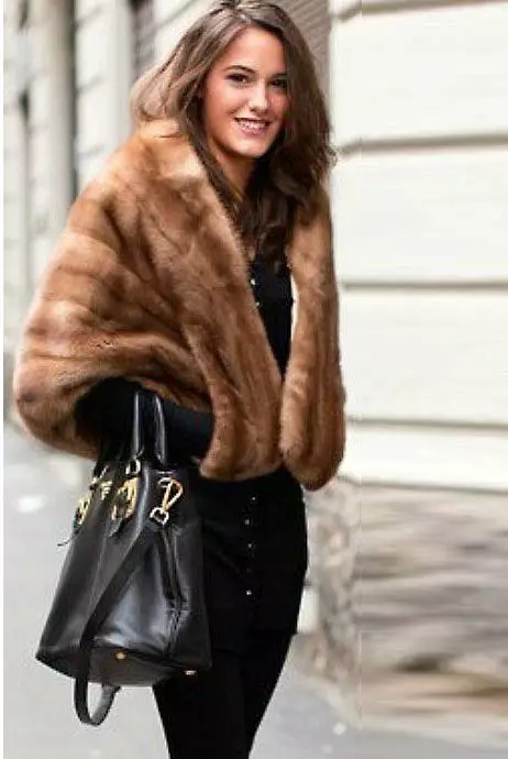 Fur coat mula sa mink pieces (70 mga larawan): Mga Review tungkol sa mink coat pieces habang nagkakahalaga ito 14423_44