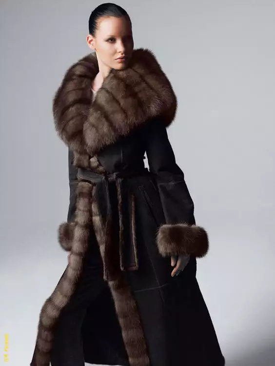 Fur coat mula sa mink pieces (70 mga larawan): Mga Review tungkol sa mink coat pieces habang nagkakahalaga ito 14423_53