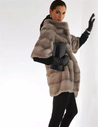 Fur coat mula sa mink pieces (70 mga larawan): Mga Review tungkol sa mink coat pieces habang nagkakahalaga ito 14423_55