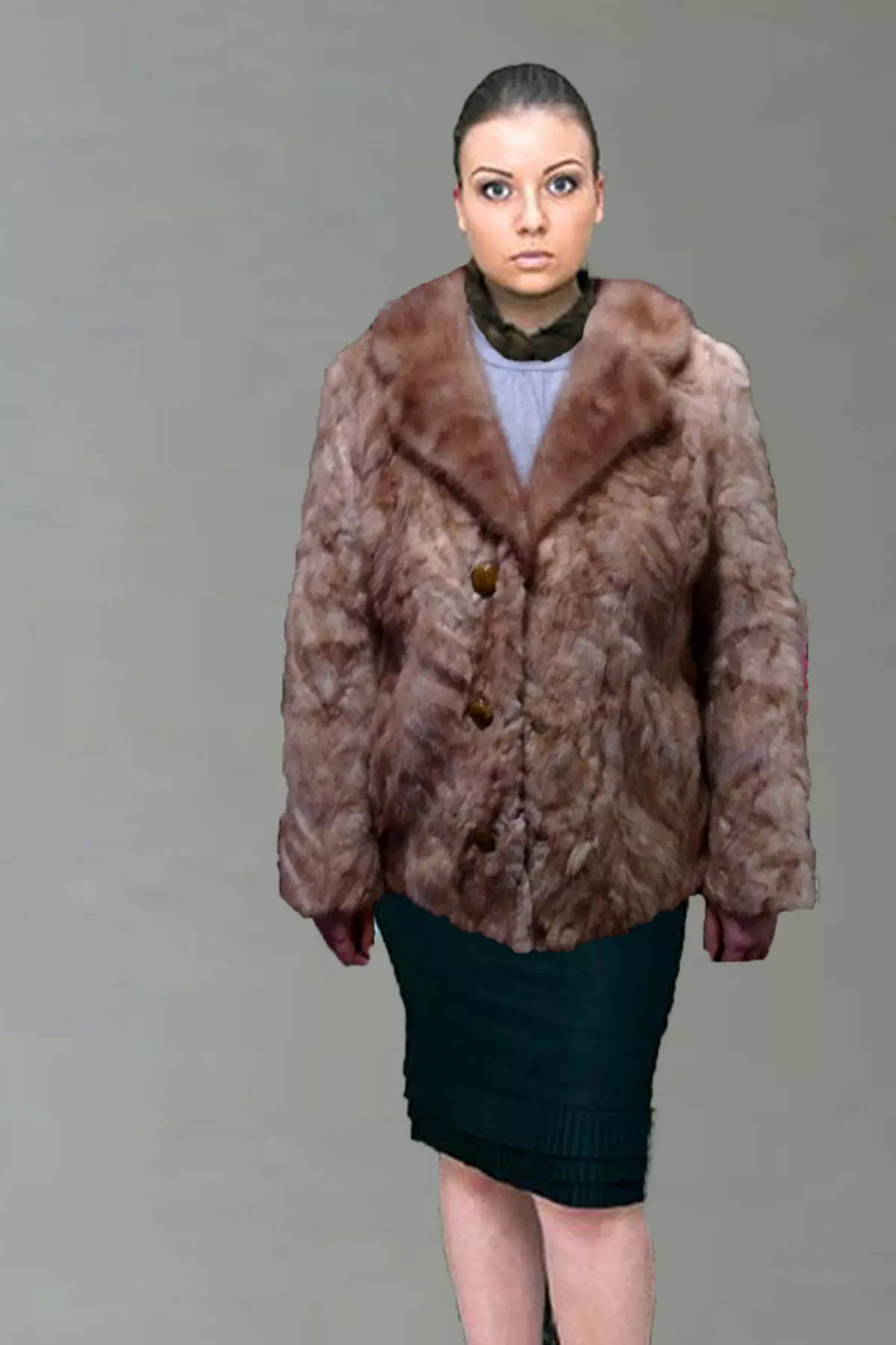 Fur coat mula sa mink pieces (70 mga larawan): Mga Review tungkol sa mink coat pieces habang nagkakahalaga ito 14423_63