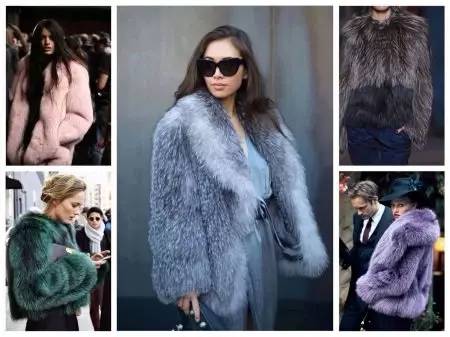 ミンクの毛皮のコート（89写真）：ホワイトミンクの毛皮のコート、黒、グラファイトの色、光のための毛皮のコート、ベルト、短い、青 14424_69