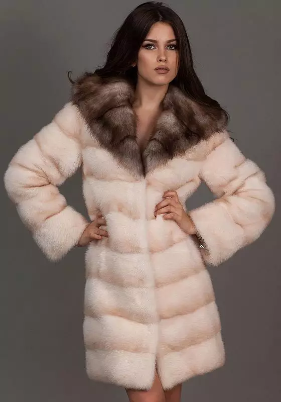 Ama-Italian Mink Coats (izithombe ezingama-65): amamodeli, ama-mink fur rats italy 14426_40