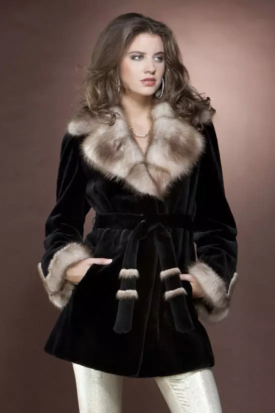 Cách chọn áo khoác lông chồn (131 ảnh): Mẹo để chọn áo khoác lông chồn chất lượng cao, quy tắc khi mua áo khoác lông 14428_65