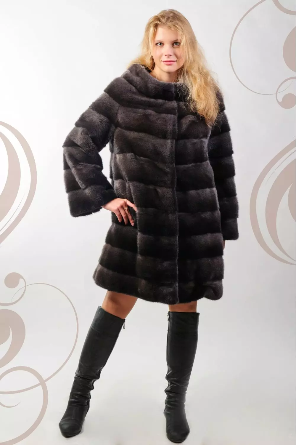 Mink Fur Coat - Chanel (26 foto): Model dengan Collar Chanel 14430_21