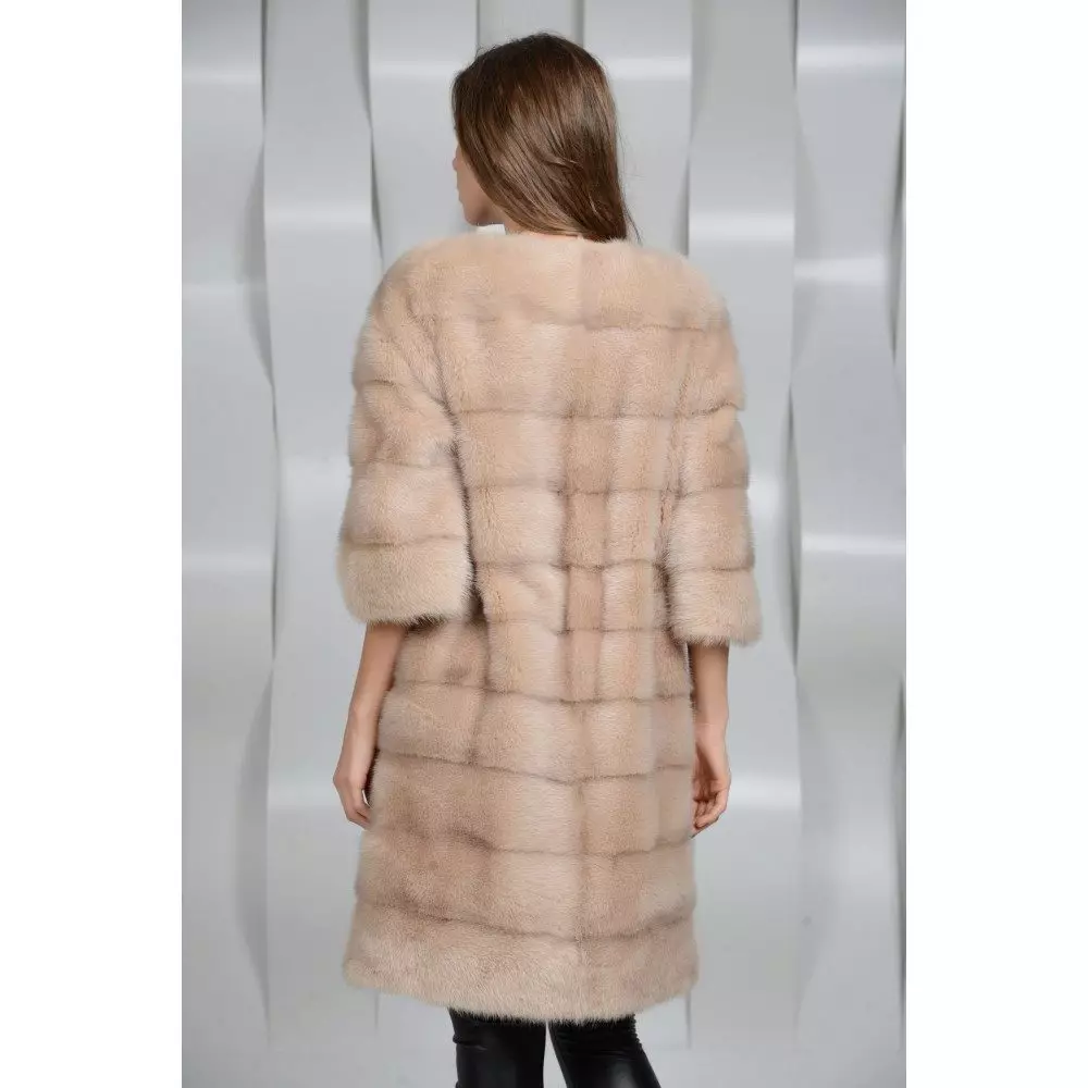 Mink Fur Coat - Chanel (26 foto): Model dengan Collar Chanel 14430_22