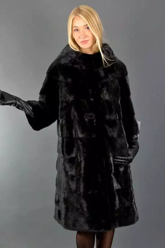 Mink Fur Coat - Chanel (26 foto): Model dengan Collar Chanel 14430_23