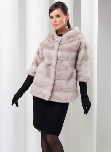 Coat Coat Mink - Chanel (26 عکس): مدل های با یقه شانل 14430_25