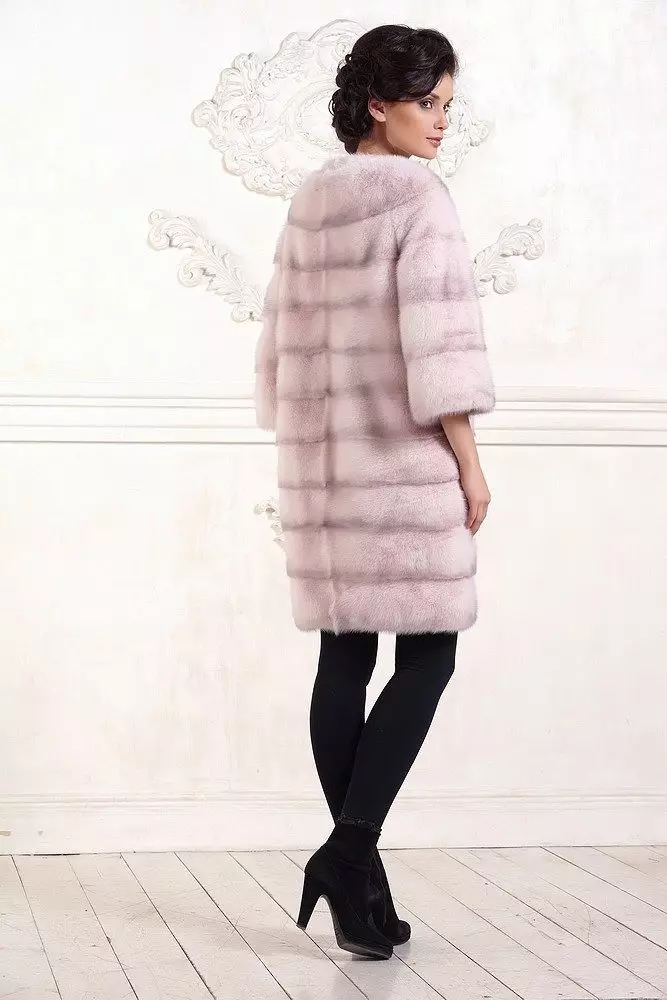 Mink Fur Coat - Chanel (26 billeder): Modeller med en krave chanel 14430_4