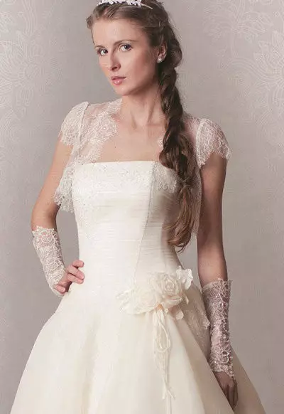 結婚式ボレロの花嫁のドレス（45枚の写真）：レース、ボレロケープ、フード付き、長袖、毛皮、暖かい 14444_42