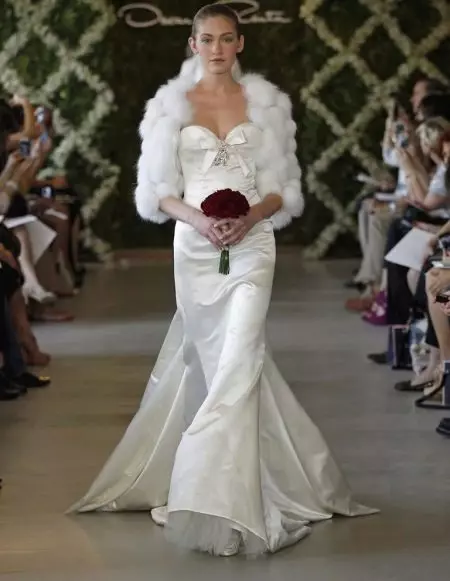 خز Bolero (59 عکس): خز بولرو لباس، در عروسی از خز مصنوعی و طبیعی، سفید، شب، Bolero-Cape، ژاکت زنانه Bolero 14449_57