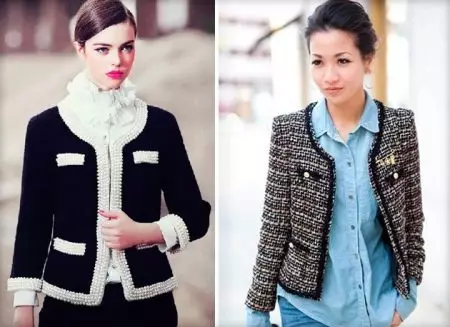 Chanel Jackets (45 ფოტო): Twid მოდელები 14464_32