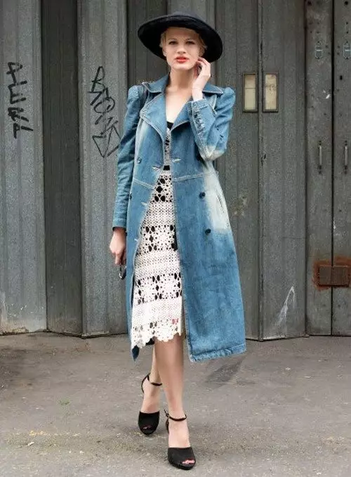 Cardigan denim (34 foto): cosa indossare, modelli femminili 14475_34