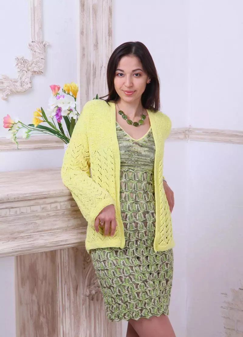 Openwork Cardigans (103 புகைப்படங்கள்): என்ன அணிந்து, திறந்தவெளி பின்னணி மற்றும் பிளாங் கொண்ட மாதிரி 14484_10