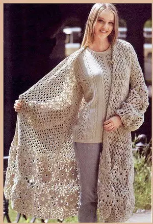 Openwork cardigans (103 şəkil): geyir nə openwork arkalık və taxta ilə model 14484_37