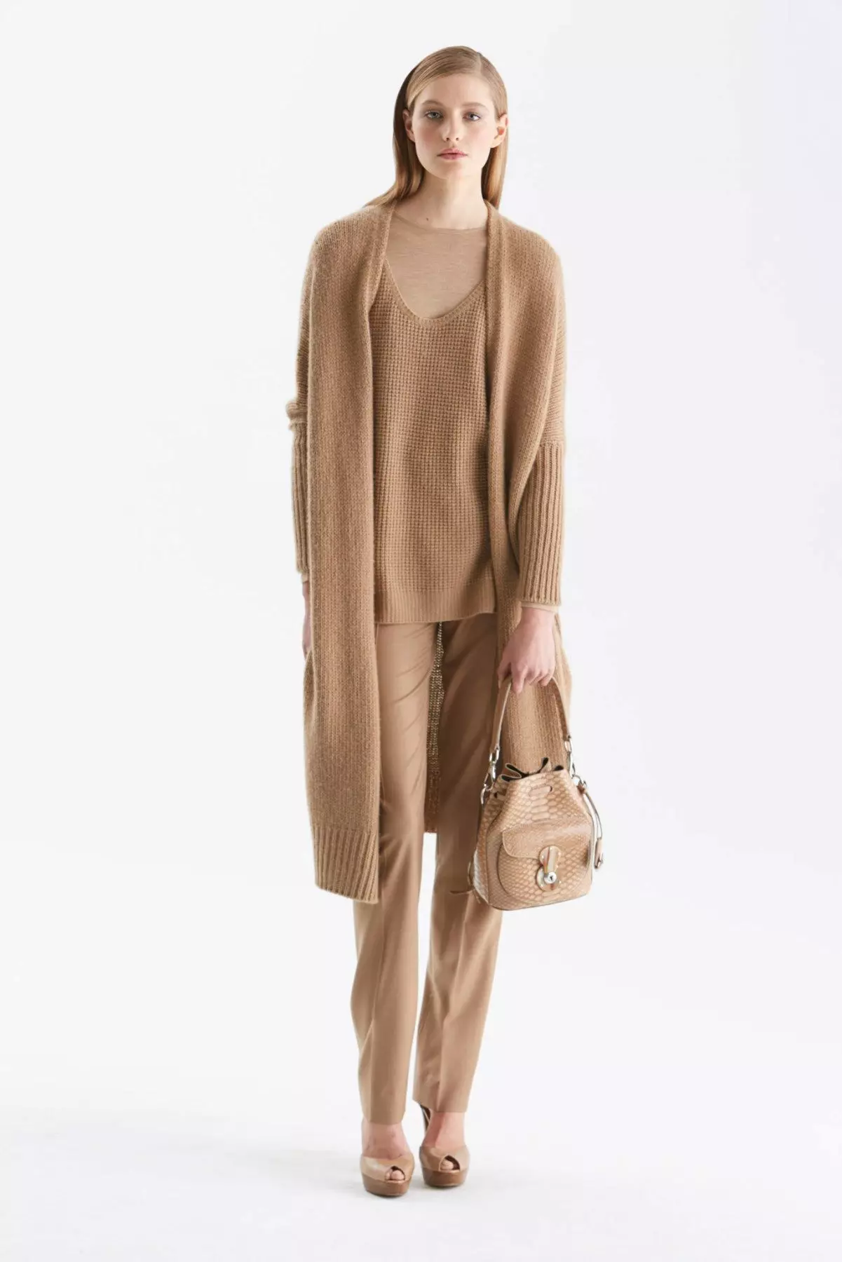 Cardigans gikan sa Tweed, Neoprene, Moker, Cashmere, Cotton, lino, chiffon (127 litrato) 14490_18