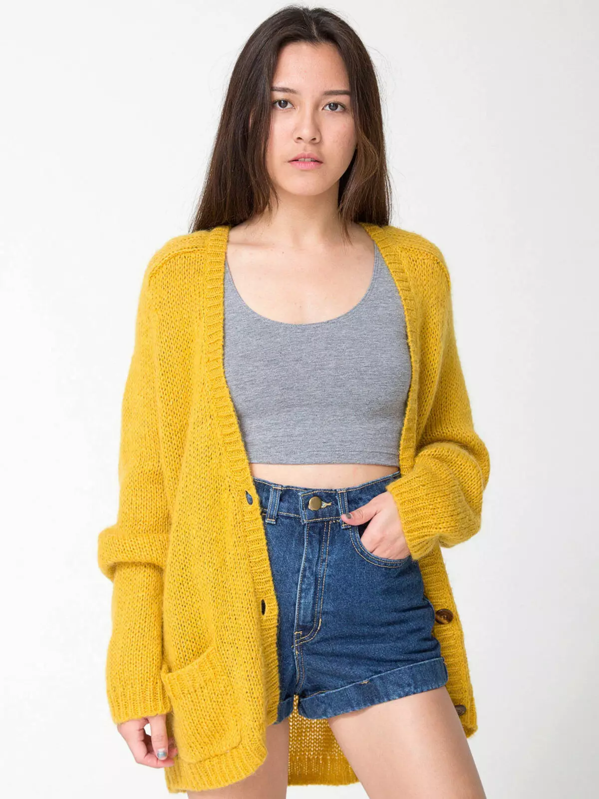 Cardigans từ Tweed, Neoprene, Moker, Cashmere, Cotton, vải lanh, voan (127 ảnh) 14490_21