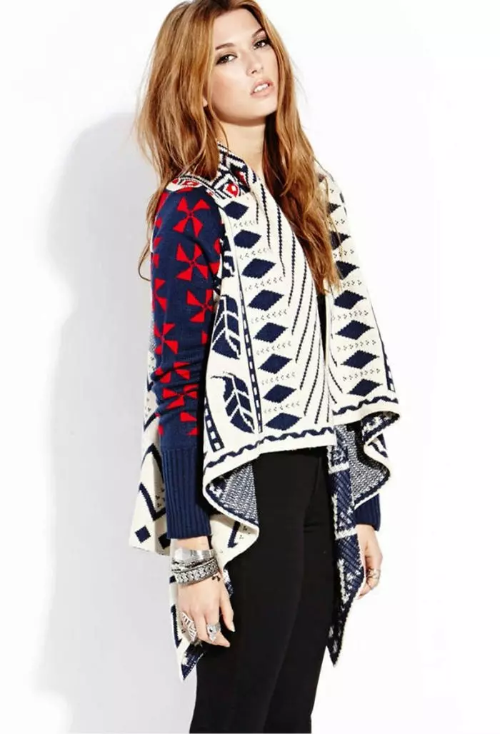 Cardigans từ Tweed, Neoprene, Moker, Cashmere, Cotton, vải lanh, voan (127 ảnh) 14490_51