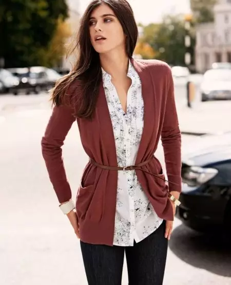 Cardigans từ Tweed, Neoprene, Moker, Cashmere, Cotton, vải lanh, voan (127 ảnh) 14490_54