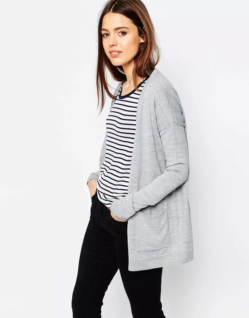 Cardigans từ Tweed, Neoprene, Moker, Cashmere, Cotton, vải lanh, voan (127 ảnh) 14490_61