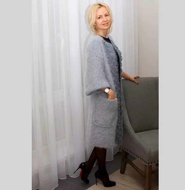 Cardigans საწყისი Tweed, Neoprene, Moker, Cashmere, ბამბა, თეთრეული, Chiffon (127 ფოტო) 14490_63