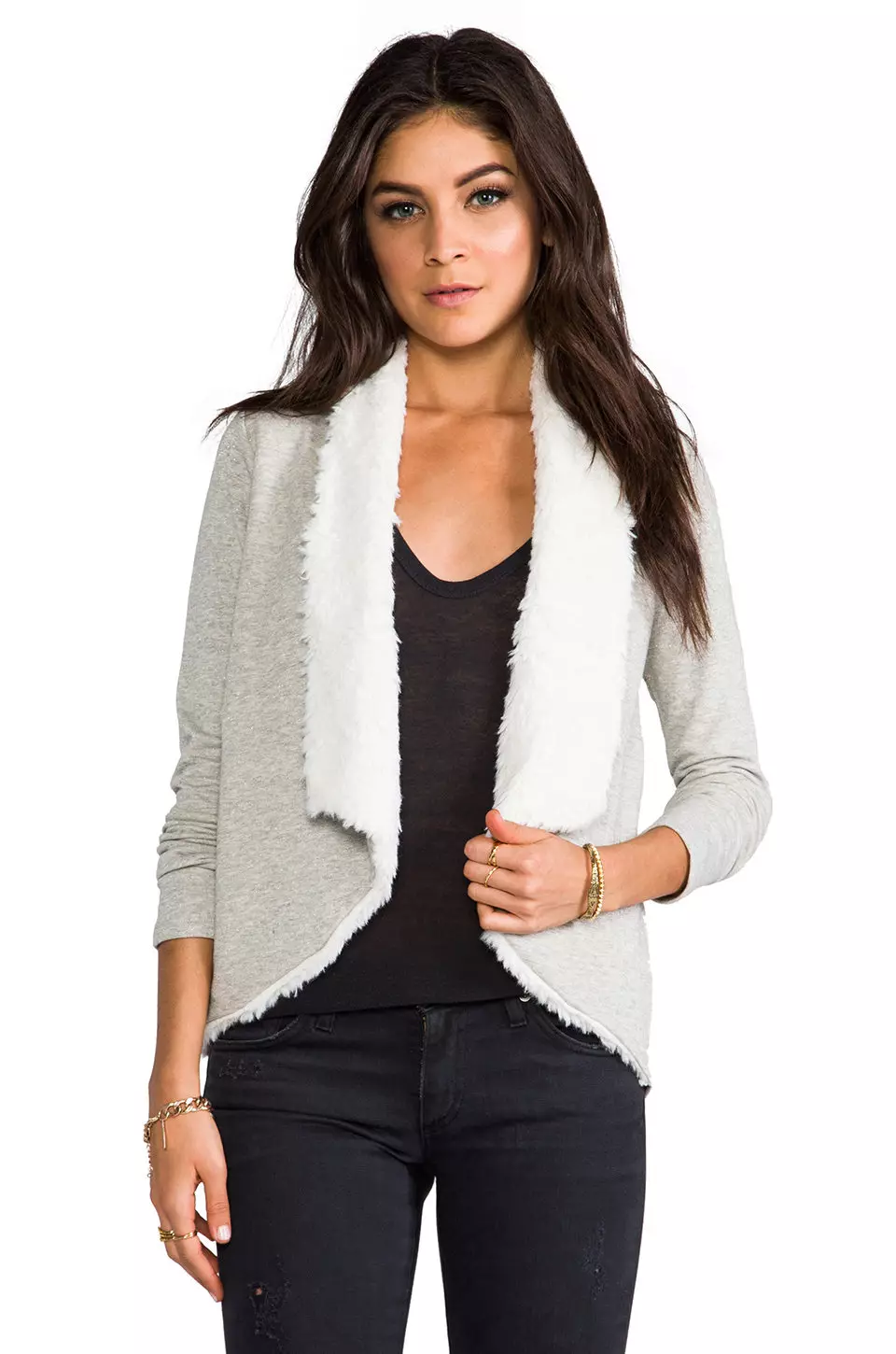 Cardigans từ Tweed, Neoprene, Moker, Cashmere, Cotton, vải lanh, voan (127 ảnh) 14490_79