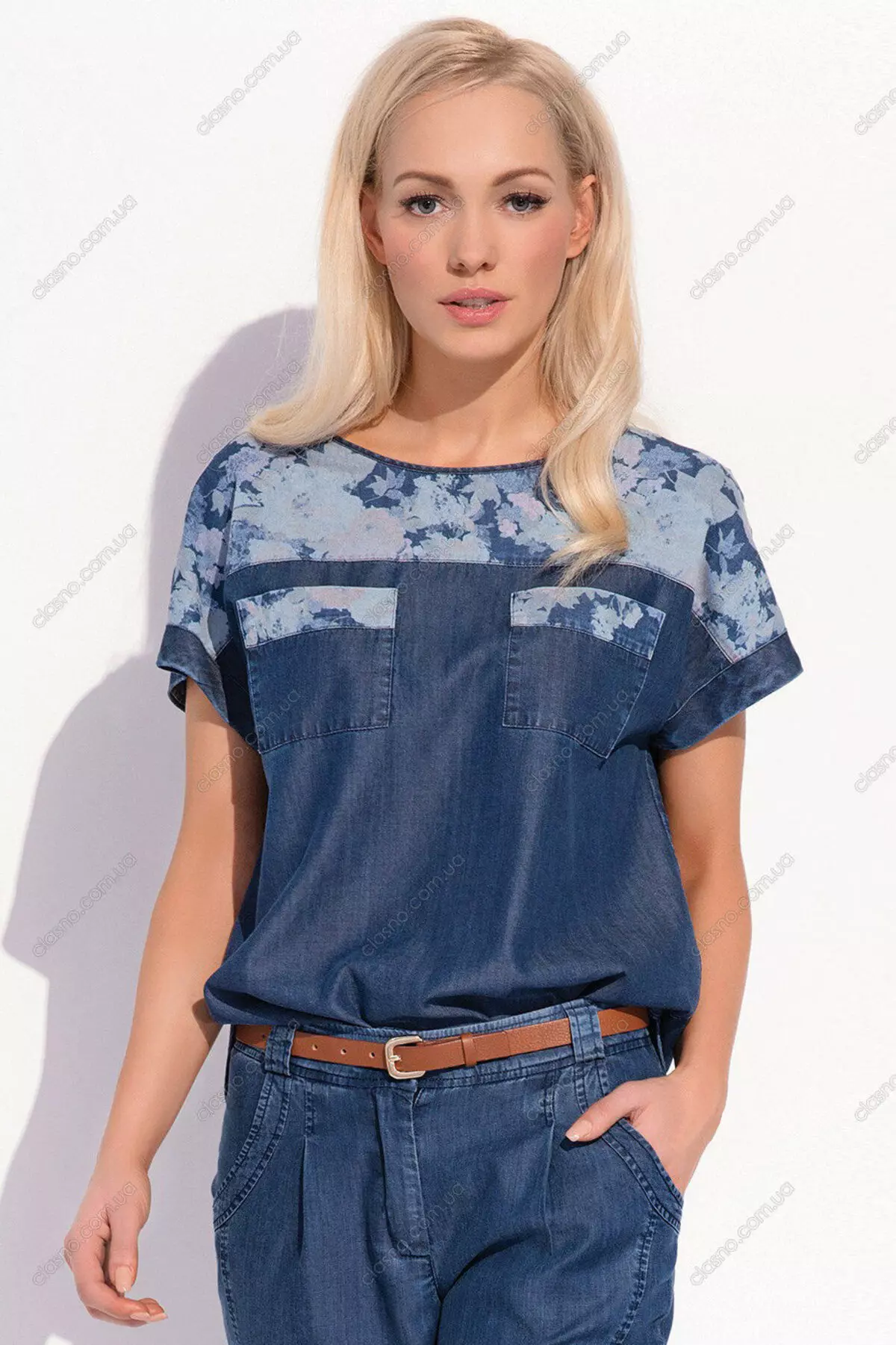 Denim Tunics (84 լուսանկար). Նորաձեւության միտումները, որոնց հետ կրում են 14546_40