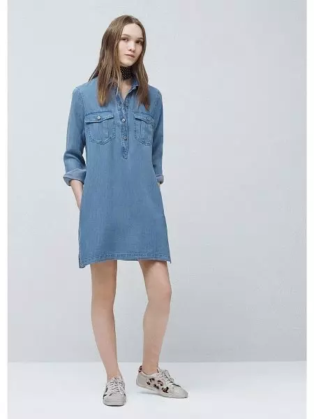 Denim Tunics (84 լուսանկար). Նորաձեւության միտումները, որոնց հետ կրում են 14546_60