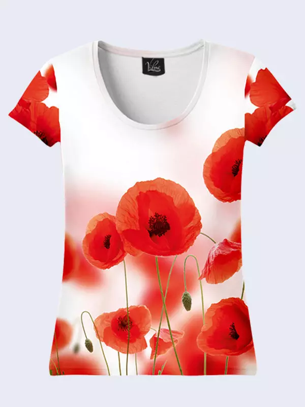 I-3D T-shirt (iifoto ezingama-88): Iimodeli, apho inxibe i-3D ye-T-shirts 14563_18