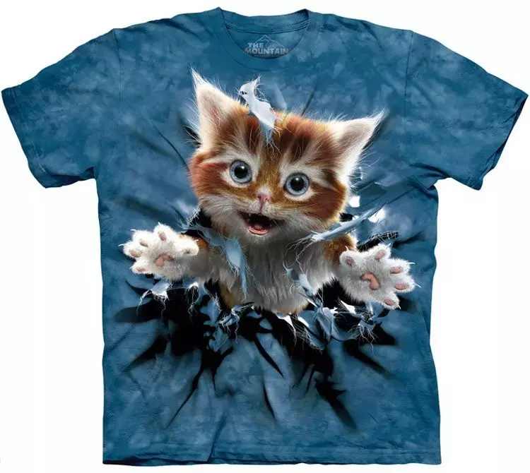 3D T-Shirt (88 Foto): Model, yang dengannya memakai t-shirt 3D 14563_41