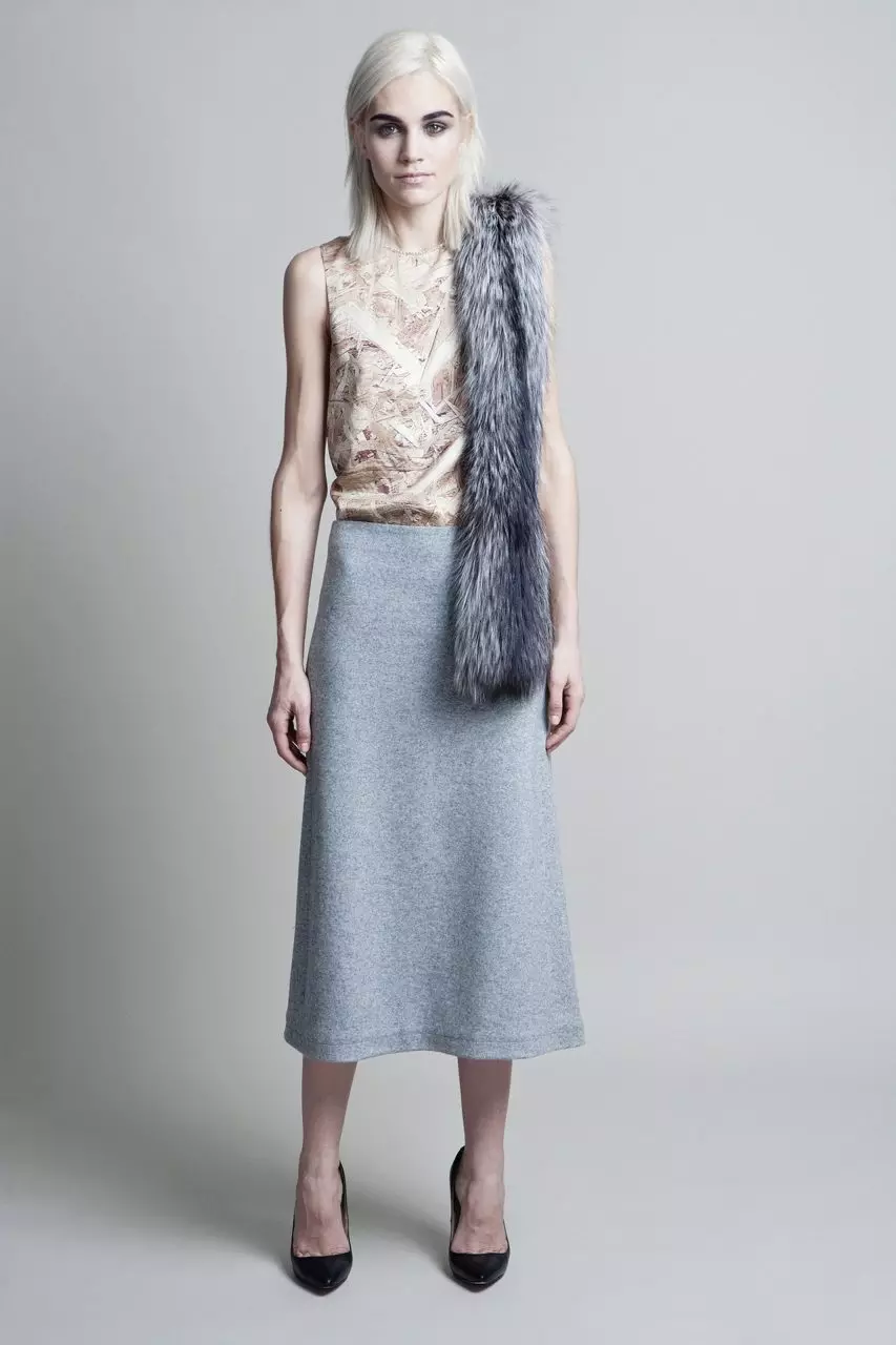 Stickade kjolar (80 bilder): What to wear, penna, långa och korta, på elastisk, grått, svart, vit 14613_38