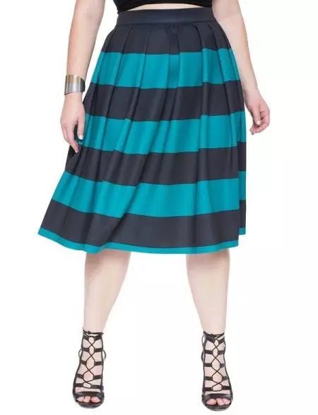 Stickade kjolar (80 bilder): What to wear, penna, långa och korta, på elastisk, grått, svart, vit 14613_51