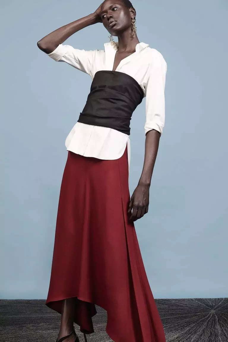 針織裙子（80張）：穿什麼，鉛筆，長短，彈性，灰色，黑色，白色 14613_75