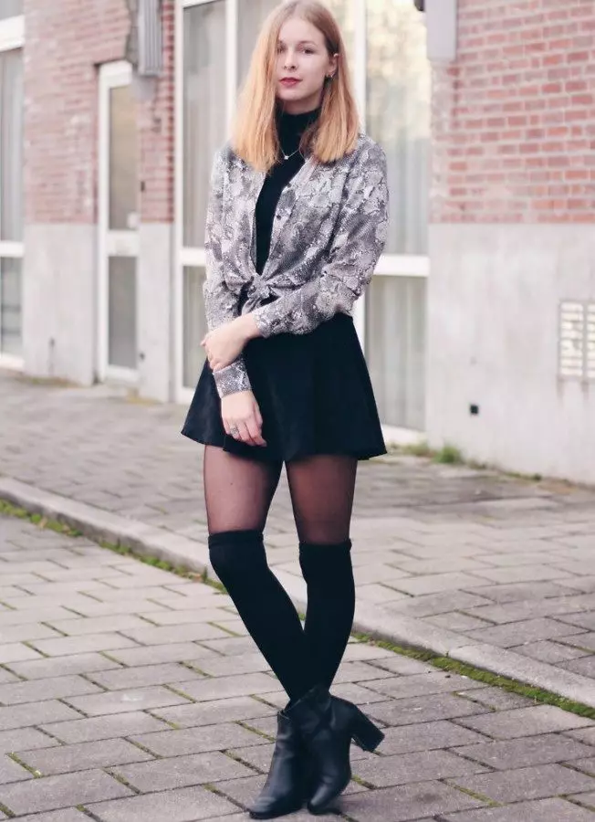 Velvet Skirt (39 장의 사진) : Boho 스타일의 Venelvet, 모델에서 스커트를 착용 할 것 14614_25
