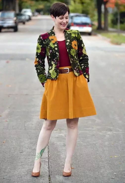 Velvet Skirt (39 장의 사진) : Boho 스타일의 Venelvet, 모델에서 스커트를 착용 할 것 14614_30