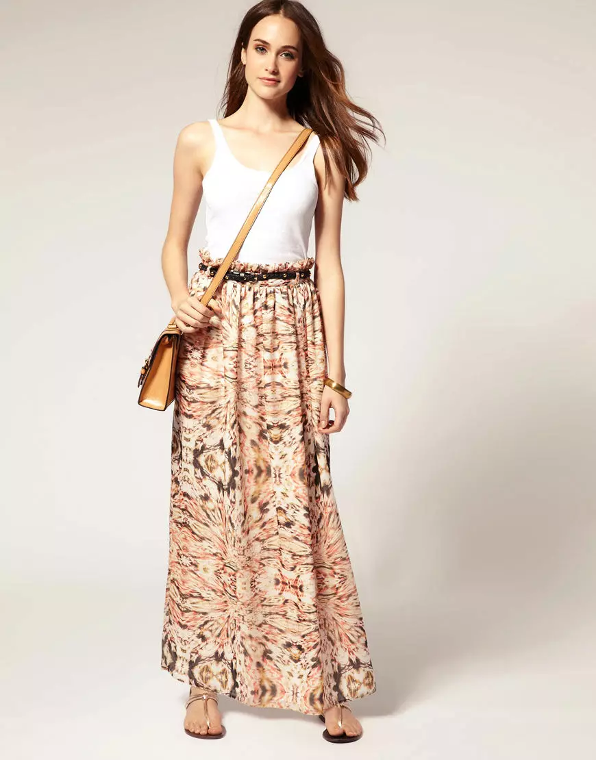 ئۇزۇن يوپكىلار (117 پارچە): مودا يۈزلىنىشى, گۈزەل maxi skirt تىپلىرى 14617_106