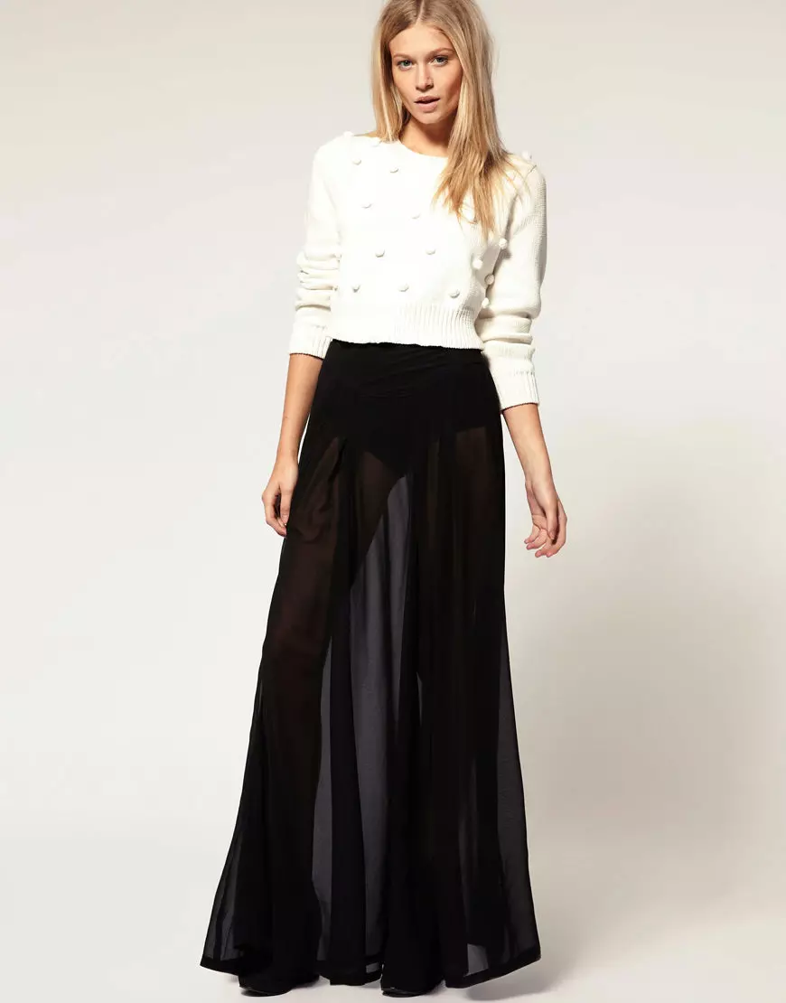 Long Nederdel (117 Billeder): Fashion Trends, Smukke Maxi Skirt Modeller 14617_110