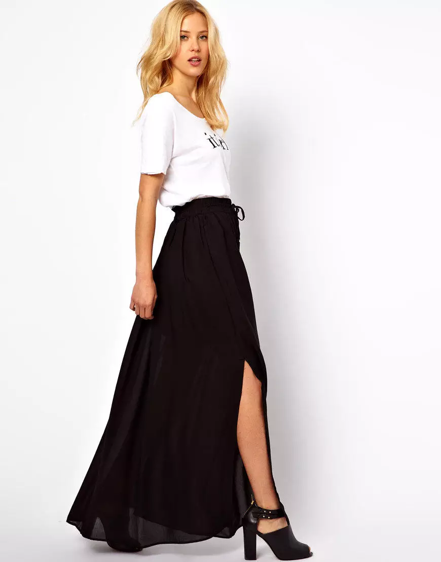 ئۇزۇن يوپكىلار (117 پارچە): مودا يۈزلىنىشى, گۈزەل maxi skirt تىپلىرى 14617_112