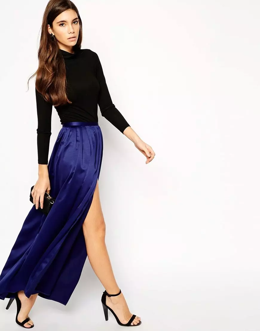 Long Nederdel (117 Billeder): Fashion Trends, Smukke Maxi Skirt Modeller 14617_32