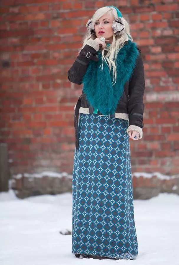 ئۇزۇن يوپكىلار (117 پارچە): مودا يۈزلىنىشى, گۈزەل maxi skirt تىپلىرى 14617_38