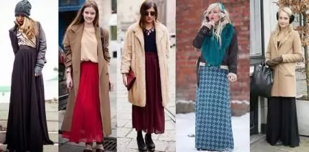 ئۇزۇن يوپكىلار (117 پارچە): مودا يۈزلىنىشى, گۈزەل maxi skirt تىپلىرى 14617_43