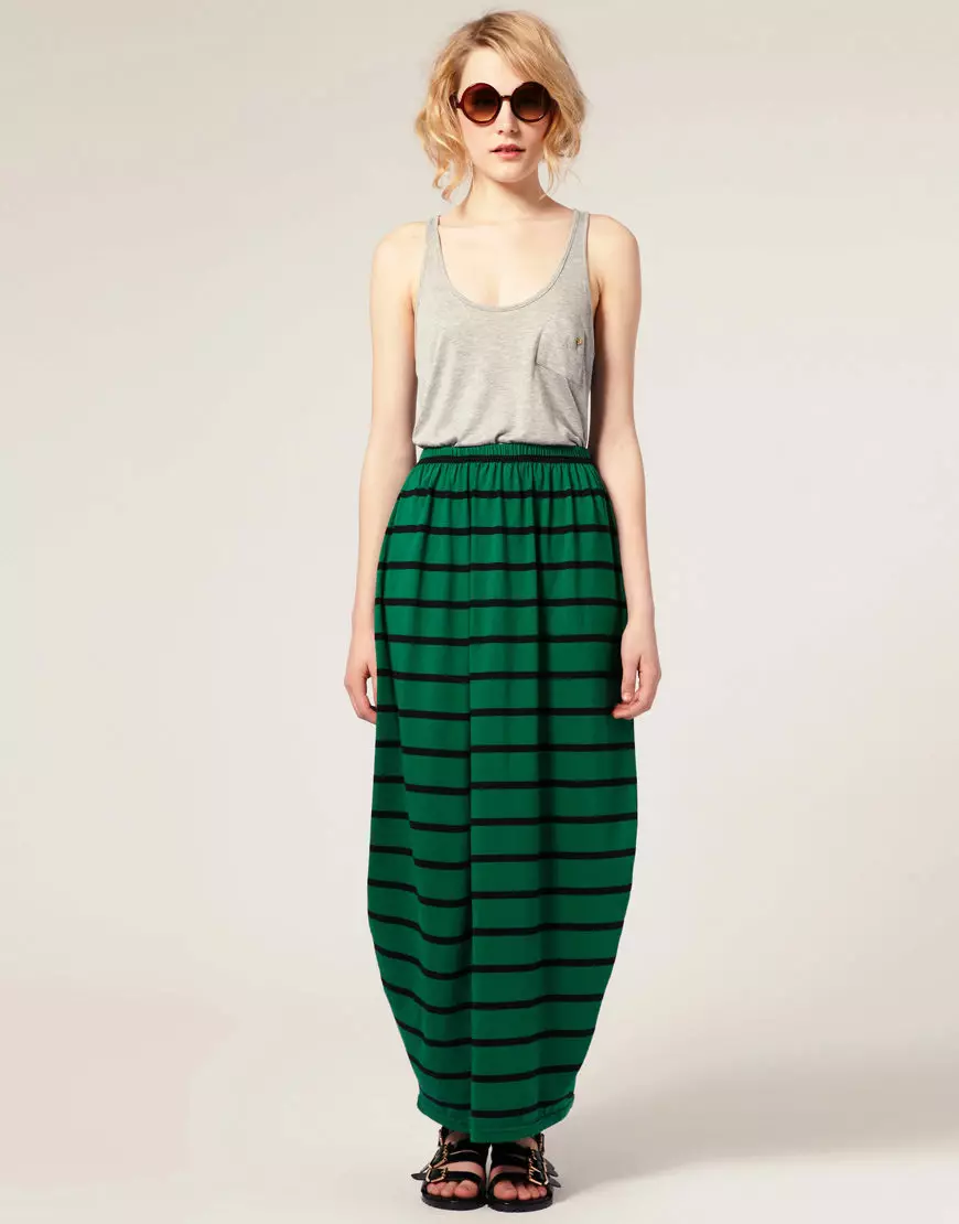 Long Nederdel (117 Billeder): Fashion Trends, Smukke Maxi Skirt Modeller 14617_55
