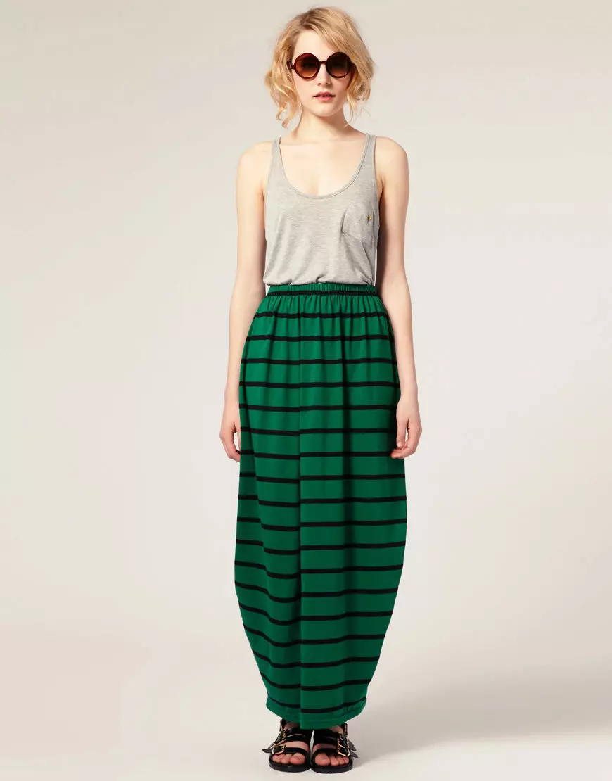 ئۇزۇن يوپكىلار (117 پارچە): مودا يۈزلىنىشى, گۈزەل maxi skirt تىپلىرى 14617_55