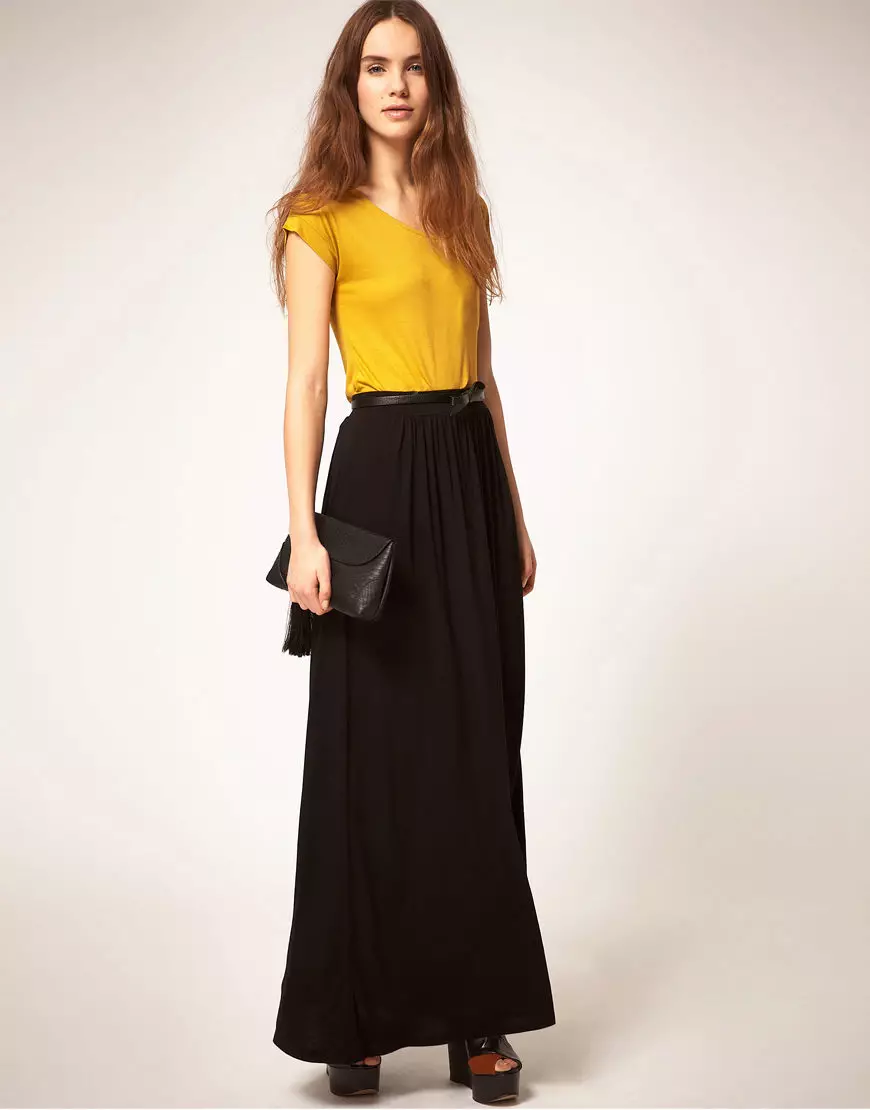 Long Nederdel (117 Billeder): Fashion Trends, Smukke Maxi Skirt Modeller 14617_65