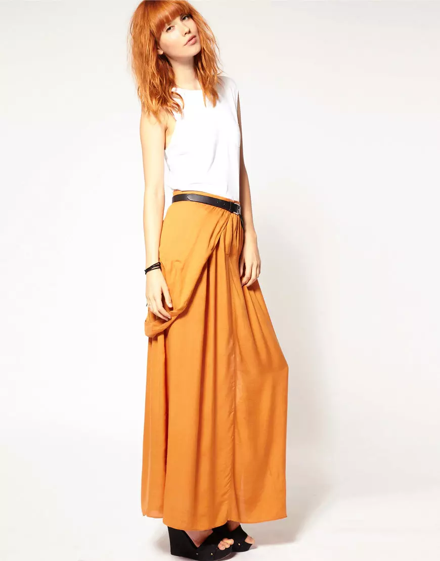 Long Nederdel (117 Billeder): Fashion Trends, Smukke Maxi Skirt Modeller 14617_9