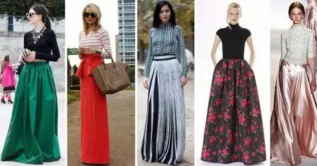 ئۇزۇن يوپكىلار (117 پارچە): مودا يۈزلىنىشى, گۈزەل maxi skirt تىپلىرى 14617_98