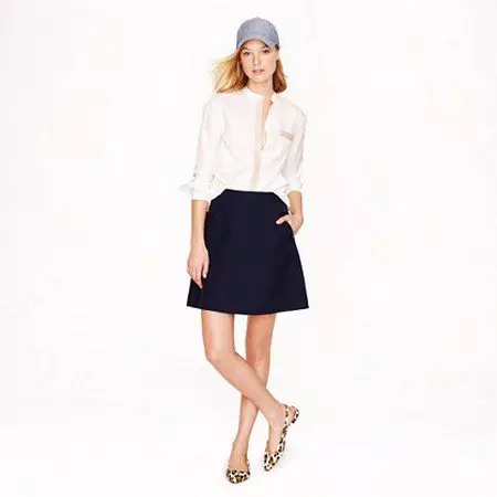 Skirt gikan sa Gabardine (45 Mga Litrato): Dugay sa salog, mga modelo ug estilo, tatyanka, sa usa ka panon 14636_43